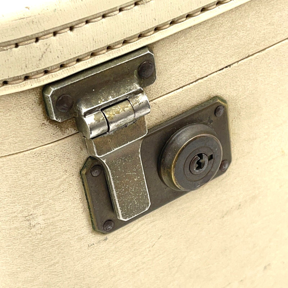 Vintage M.Y Skyway Vanity Train Case Suitcase Makeup Storage Luggage Travel Bag - Picture 13 of 16